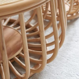 Mesa de centro con marco de hierro de ratán <span class=keywords><strong>Natural</strong></span> moderno nórdico para sala de estar muebles para el hogar - Product Image 4