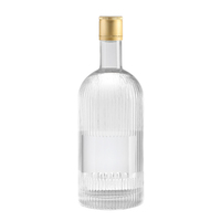 Bouteille en verre de 250 ml Bouteille d'esprit de 500 ml Bouteilles de vodka en verre de 750 ml, bouteilles de whisky, bouteilles de tequila
