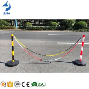 Cadena de plástico de colores para seguridad en carretera, 700mm, 6Mm, 8Mm