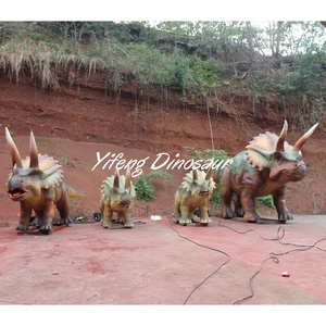<span class=keywords><strong>Attraction</strong></span> animatronique de groupe de tricératops robotisés pour <span class=keywords><strong>parc</strong></span> à thème - Product Image 6