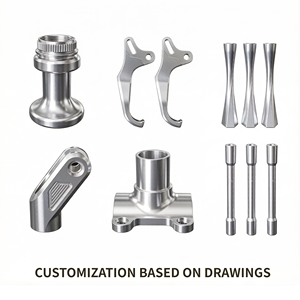 定制数控加工服务3轴5轴零件加工批量定制基于图纸铝合金不锈钢 - Product Image 1
