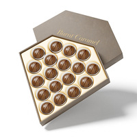 Boîte d'emballage cadeau en papier pour boulangerie petite entreprise luxe fantaisie personnalisé fait à la main bricolage chocolat praliné barre bonbon