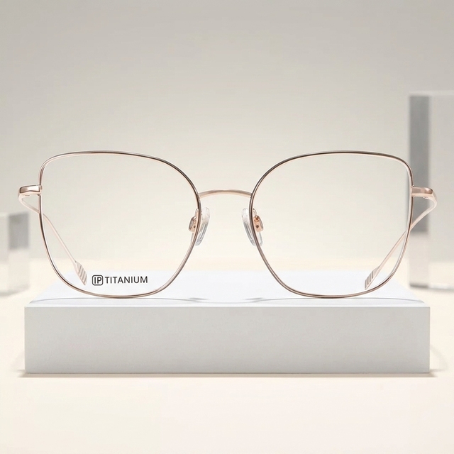 Full Rim Myopia Spectacles Frame Solid Chill Titanium Cat Eye Unisex for Reading Glasses Brand Designer