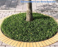 Fabricante Chino 304 #   Borde de Césped de Acero Inoxidable y Latón de Calidad para Jardín