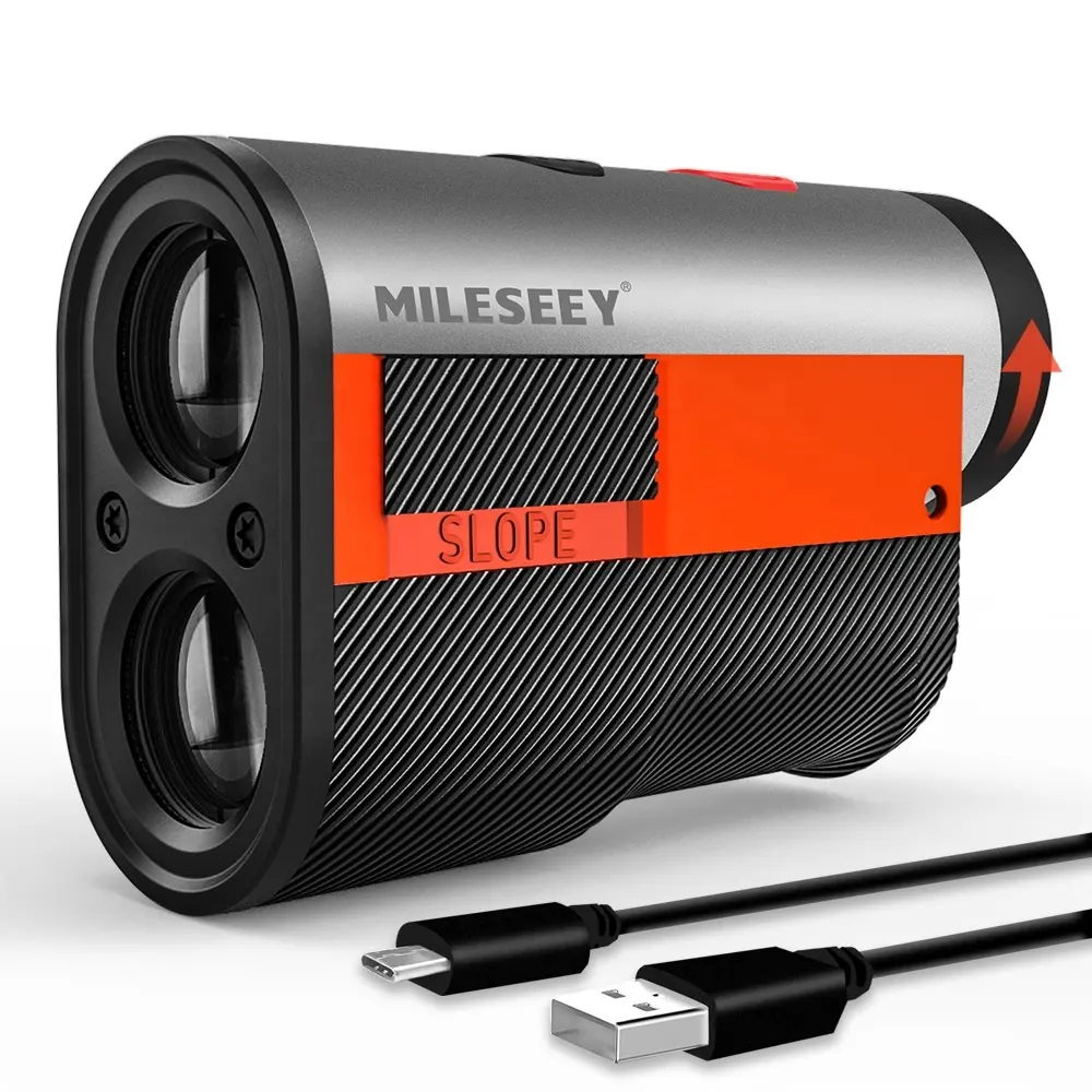 China Mileseey Handheld Built-In Battery USB Charging Hunting Range Finder 500M Laser Rangefinder