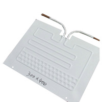 400x300x1.2mm כפול צינור אלומיניום צלחת סוג מקרר רול אג"ח מאייד