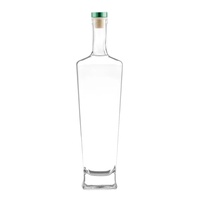 Botol Minuman Keras Kosong 700ml 750ml Untuk Rum Whisky Vodka Spirit Dengan Tutup Gabus Untuk Minuman Keras Whisky