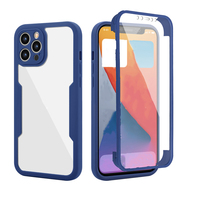 Antichoc Transparent écran mobile de protection 360 coque de téléphone à couverture complète pour Iphone 11 12 13 Pro Max 14 15 16