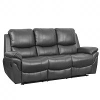 Canapé modulaire inclinable en cuir Frank au design ergonomique, convertible, moderne, pour salon