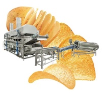 Fabricant indien de ligne de production de friteuses à chips de pommes de terre ondulées de grande capacité (500 kg à 800 kg/h) pour les usines alimentaires
