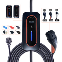 Chargeur de voiture électrique de niveau 2 Portable 8A 10A 13A 250v 3KW Type 2 ou Type 1 avec prise T13