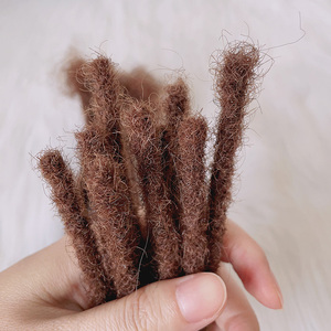 Extensions de cheveux tressées à prix abordable, 8 pouces, couleur ombrée T 1b 30, 100% cheveux humains vierges, douces <span class=keywords><strong>dreadlocks</strong></span> pour noirs - Product Image 4
