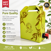 Emballage personnalisé pour vin et cocktails 1L, sac Bag-in-Box, plastique de qualité alimentaire, résistant à l'humidité, avec bec verseur, fonction aseptique