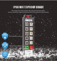 Módulo Transmisor Receptor Inalámbrico RF para Control de Grúas, IP66, de Una Velocidad, Resistente a la Lluvia, con Parada de Emergencia