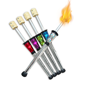 Antorchas Profesionales para Malabarismo <span class=keywords><strong>con</strong></span> <span class=keywords><strong>Fuego</strong></span> - Mechas de Kevlar, Mangos de Aluminio, Accesorios para Danza <span class=keywords><strong>con</strong></span> <span class=keywords><strong>Fuego</strong></span> en el Circo - Product Image 1