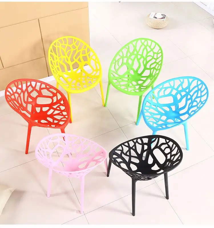Chinese Factory Outlet High Quality Strong And Durable Modern Hollowed Out Plastic Chair