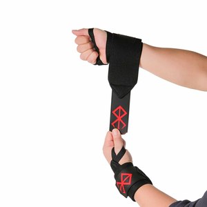 Bandes de poignet réglables pour la musculation, le soulevé de terre et les dips, avec logo personnalisé, vente en gros, thème Anime Berserk - Product Image 4