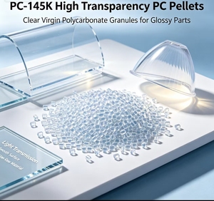 Gránulos de Policarbonato Transparente PC-145K, Pellets de PC de Alto Flujo para Piezas de Iluminación de Teclados de Pared Delgada - Product Image 4