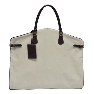 Muestra gratuita de bolsa de ropa plegable, blanca, informal, de lujo, personalizada, para viaje. - Product Image 1