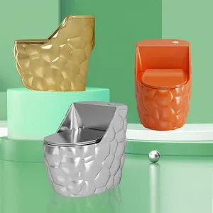 Jet siphonic new design wc sanitary ware floor mounted colourful toilet bowl bathroom ceramic one piece toilet commode