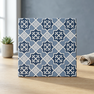 Azulejos de Cerámica Digitales con Patrón Marroquí de 30x30cm, Acabado Mate, Porcelana para Interiores - Product Image 3