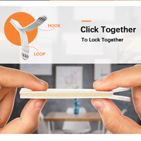 Bandes adhésives personnalisées OEM pour accrocher les photos, crochets et boucles, ruban de fixation réutilisable, sans trace, amovible, pour la décoration murale des cadres photo