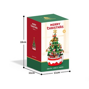 Ept Cây giáng sinh âm nhạc hộp với ánh sáng sáng tạo lắp ráp khối xây dựng Món Quà Giáng sinh đồ chơi âm nhạc cho trẻ em - Product Image 4