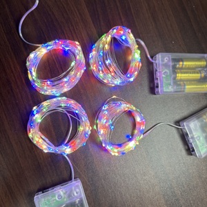 1m 2M 3m Cổ Tích chuỗi đèn <span class=keywords><strong>flash</strong></span> mini LED Đồng ánh sáng đầy sao cho đám cưới giáng sinh bao bì trang trí pin Powered - Product Image 6