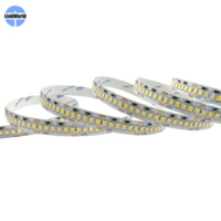 Ruban LED flexible haute luminosité 240 LED/m, bande lumineuse 2835, blanc chaud bleu, flexible, intelligent, 12V 24V, SMD2835
