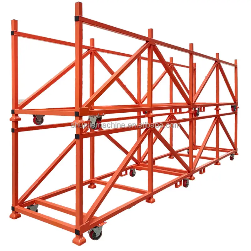 Carrello di trasporto su misura di profilo di alluminio resistente di tre strati all'aperto con le ruote per il magazzino