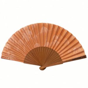 Éventail espagnol artisanal de 23 cm en bois, thème floral, écologique, gravé, en bois de fer brun, artisanat en os - Product Image 3