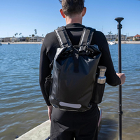 Sac à dos de surf imperméable 25L robuste avec compartiment pour ordinateur portable et fermeture à enroulement pour garder votre équipement au sec dans le sac
