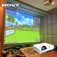 Simulateur de golf 3D professionnel d'intérieur avec projection interactive et intégration pour parcs sportifs AR