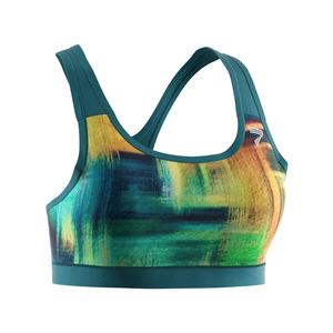 Haut de sport pour femme, coupe courte, grande taille, soutien doux, compression, pour fitness, yoga et entraînement, avec soutien-gorge de sport sexy intégré - Product Image 3