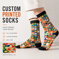 Chaussettes de sport personnalisées Mushafier OEM pour adultes, chaussettes d'automne à col ras du cou – Sans couture, respirantes, séchage rapide, absorbant la transpiration, résistantes aux déchirures, chaussettes numériques