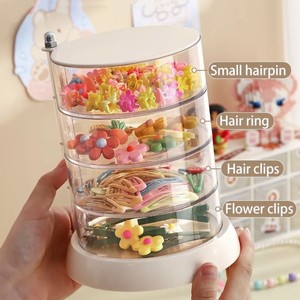 Оптовая продажа, органайзер для волос, 3/4/5 слоя, коробка для хранения ювелирных изделий, высококачественная прозрачная коробка для хранения для детей - Product Image 3