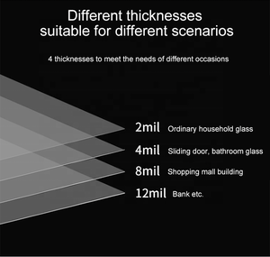 2/4/8/12mil Car Tint <strong>Safety</strong> Window <strong>Films</strong> and Explosion-proof Security Window <strong>Film</strong> Protect <strong>Glass</strong> - Product Image 4
