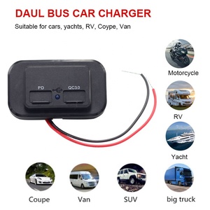 36W kép QC3.0 USB sạc xe hơi Ổ cắm ổ cắm điện 12V 24V xe sạc chuyển đổi bảng điều khiển xe USB Ổ cắm sạc Power <span class=keywords><strong>Adapter</strong></span> - Product Image 6