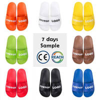 Claquettes personnalisées pour hommes avec logo, impression PVC/PU, gaufrage, certifiées CE REACH, échantillon en 7 jours, livraison rapide, vente en gros