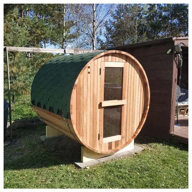 Outdoor Wood Fired Barrel Sauna Room