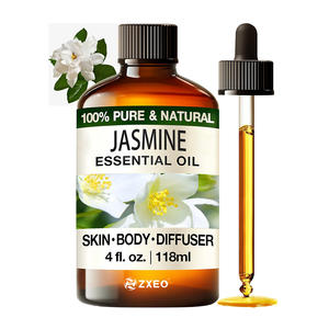 Aceite Esencial de Jazmín Absoluto Puro al 100% ZX <span class=keywords><strong>Gabba</strong></span> Mini 10ml, Grado Terapéutico, Revitalizante para la Piel, Aromaterapia, Belleza, Spa, Difusor - Product Image 1