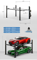 Shin Innovation PFPS27/1800 Dört Kolonlu Çelik Elektrikli-Hidrolik Otopark Asansörü 2700kg Kapasiteli 2 Yıl Garantili Araç Park Alanı