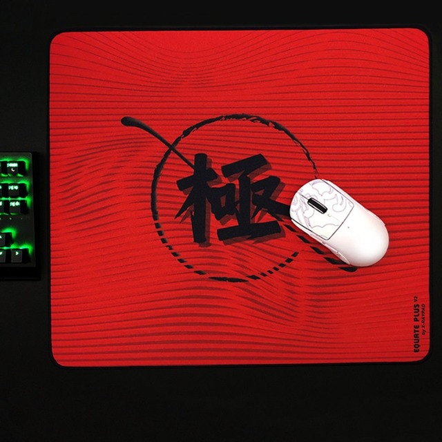 X-Raypad EQ+V2 4mm Silver Thread Rough Chaotic Weave Smooth Control Surface Sweat Resistant Rubber Base FPS Gaming Mouse Pad