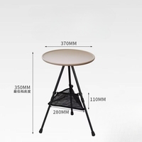 Nouvelle table pliante ronde réglable Igt, pieds en alliage d'aluminium Table pliante pour trépied portable de camping