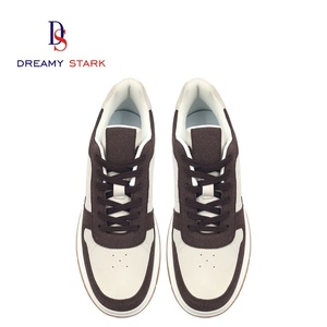 Baskets montantes pour hommes en cuir de vache véritable de haute qualité, bicolores, avec logo personnalisé, faites à la main, respirantes, confortables pour l'automne et les mariages - Product Image 4