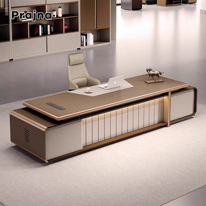 Bàn văn phòng sang trọng sáng tạo CEO văn phòng bàn bàn chất lượng cao bàn điều hành hiện đại Ông Chủ bàn máy tính lớn - Product Image 3