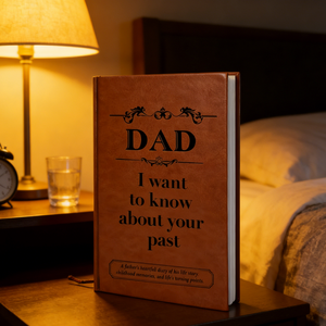 Carnet de souvenirs <span class=keywords><strong>personnalisé</strong></span> A5 à couverture rigide <span class=keywords><strong>pour</strong></span> papa, journal en cuir avec reliure cousue, cadeau guidé <span class=keywords><strong>pour</strong></span> <span class=keywords><strong>maman</strong></span>, carnet familial - Product Image 4