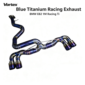 Silenciador Vortex Ligero de Titanio Azul Quemado para BMW E82 1M, Alto Flujo, Sistema de Escape Completo Catback para Coupé de Carreras - Product Image 1