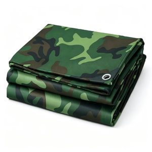 Bâche en PEHD enduite <span class=keywords><strong>de</strong></span> polyéthylène, imperméable, anti-UV, anti-âge, 200G, <span class=keywords><strong>camouflage</strong></span>, pour construction forestière et couverture <span class=keywords><strong>de</strong></span> camions - Product Image 3