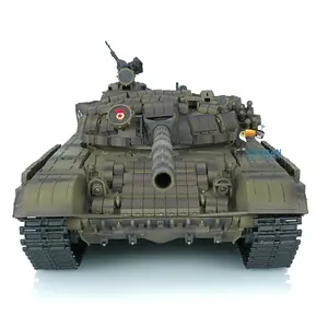 Henglong RC Tank 1/16 7.0 Plastic T72 Military Battle Remote Control Vehicle FPV Steel Gearbox TH20565-SMT1